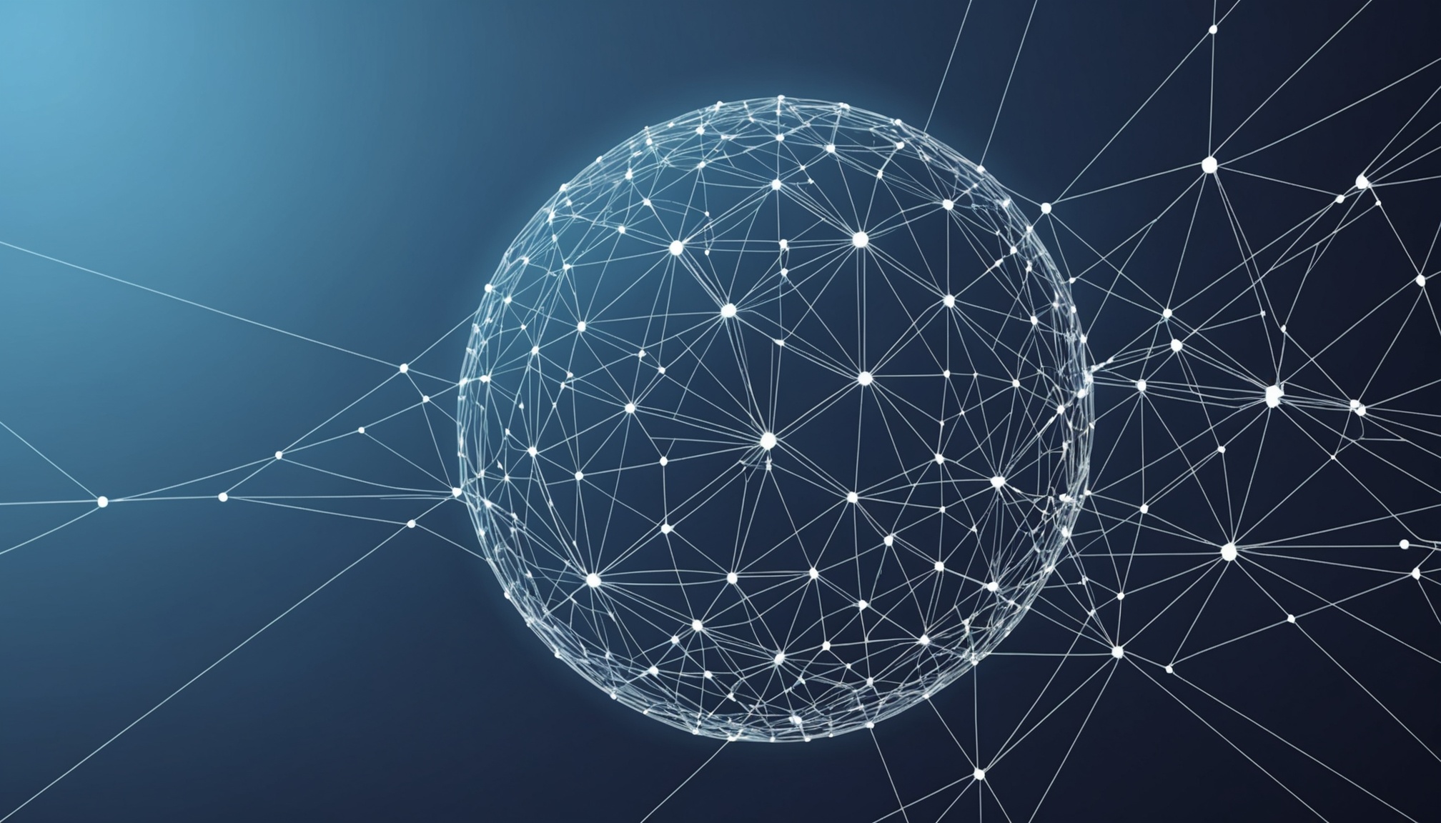 Illustration d'un navigateur web se fondant dans un réseau neuronal représentant l'intelligence artificielle