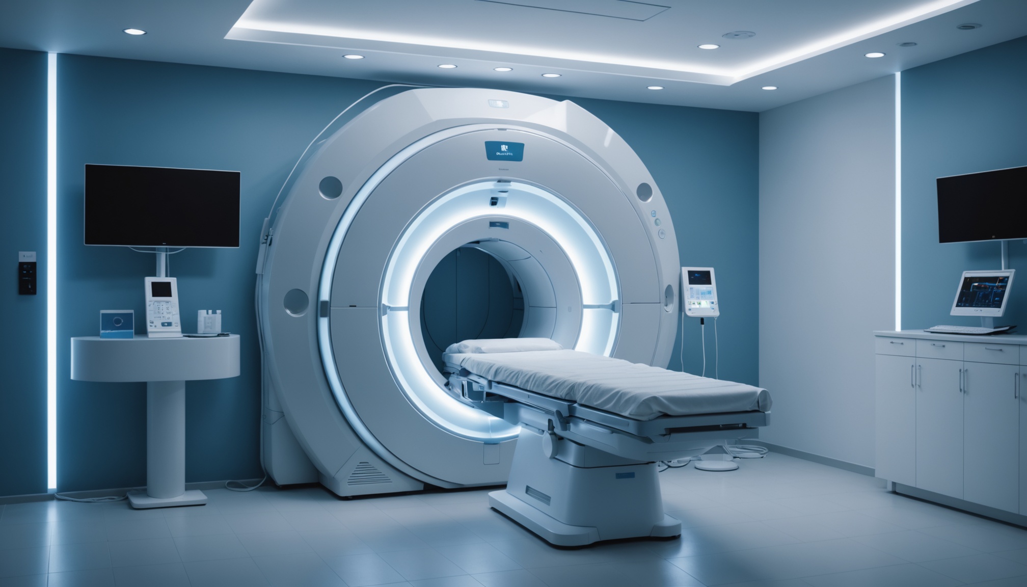 Salle d'IRM moderne dans une clinique privée